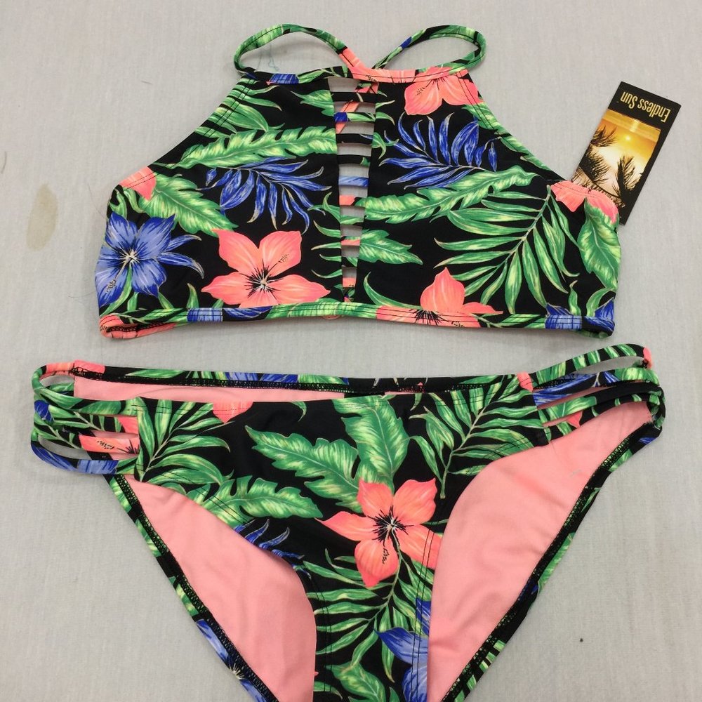 ❄️ NWT ENDLESS SUN WOMENS SWIMWEAR 2 PIECE SIZE L ❄️